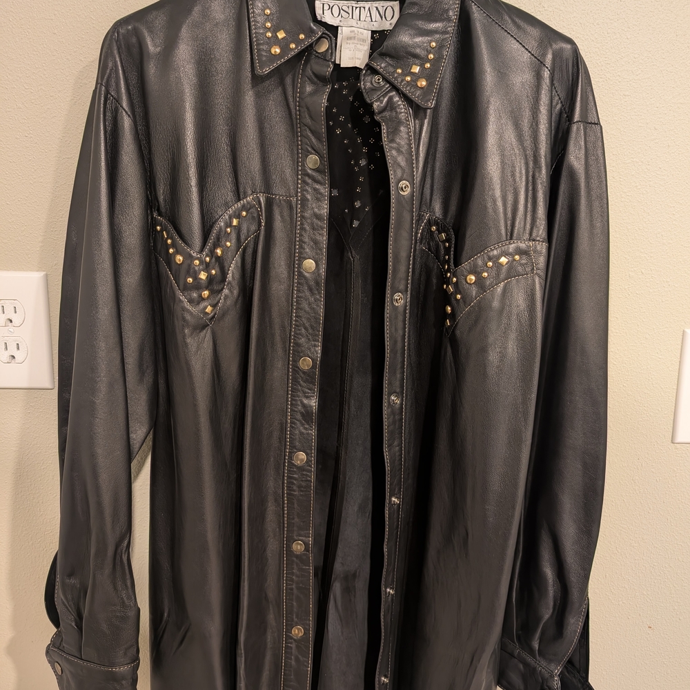 Positano Black Studded Women's Top